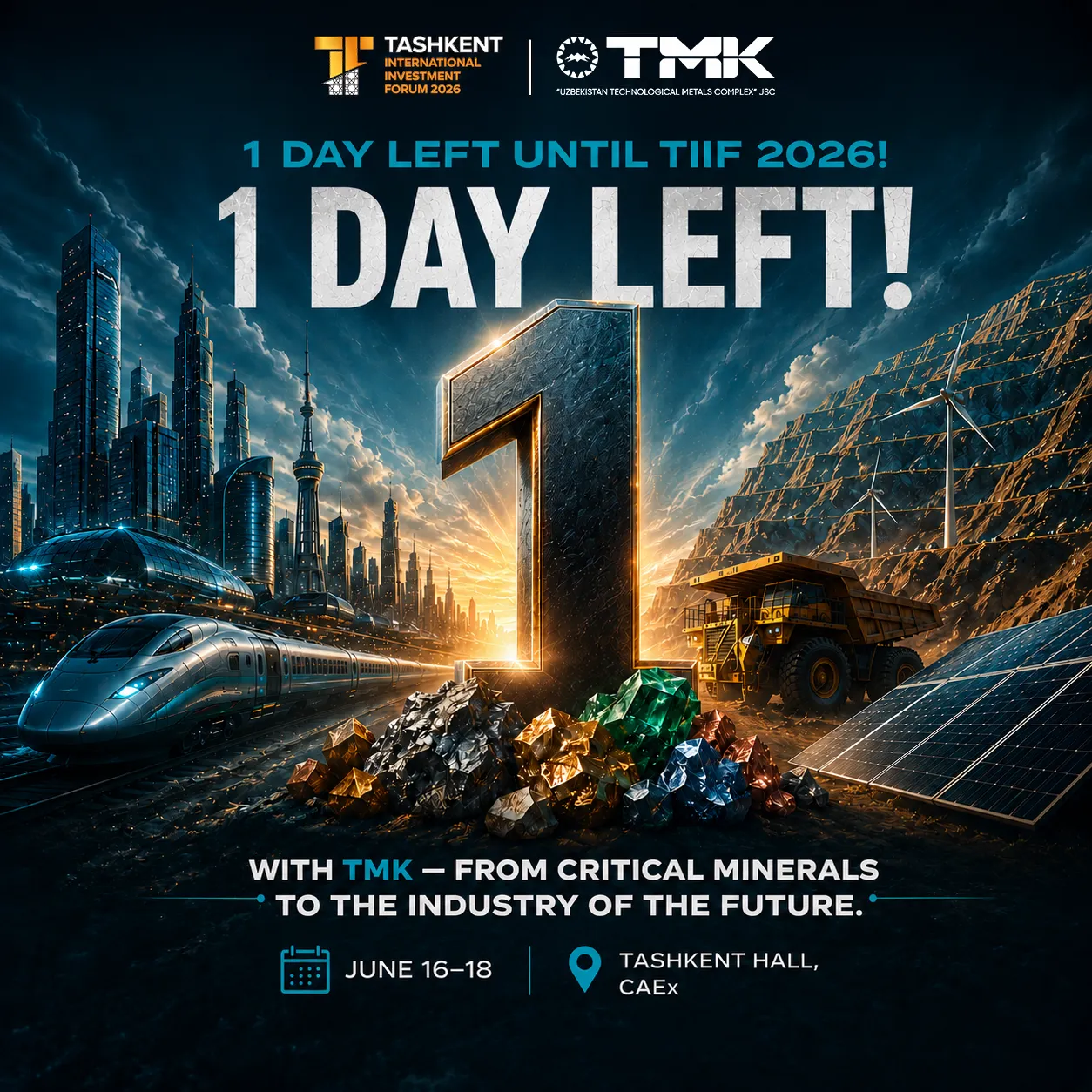 Ertaga Toshkent xalqaro investitsiya forumi start oladi!
