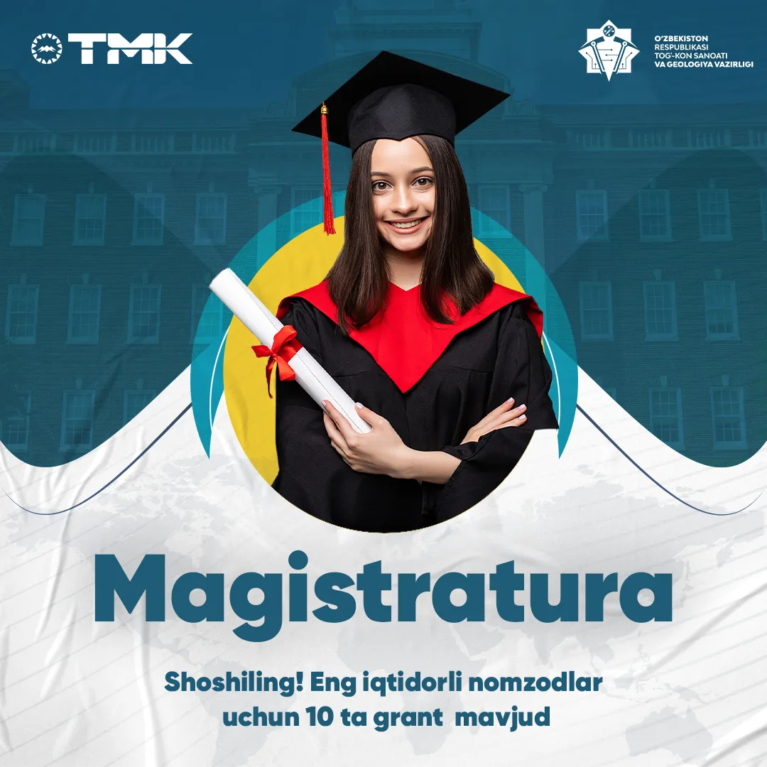 Geologiya, ekologiya yoki geoinjiniring bo‘yicha bakalavr diplomingiz bormi?