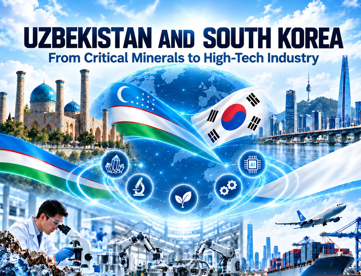 O‘zbekiston va Janubiy Koreya: kritik minerallardan yuqori texnologiyali sanoatgacha