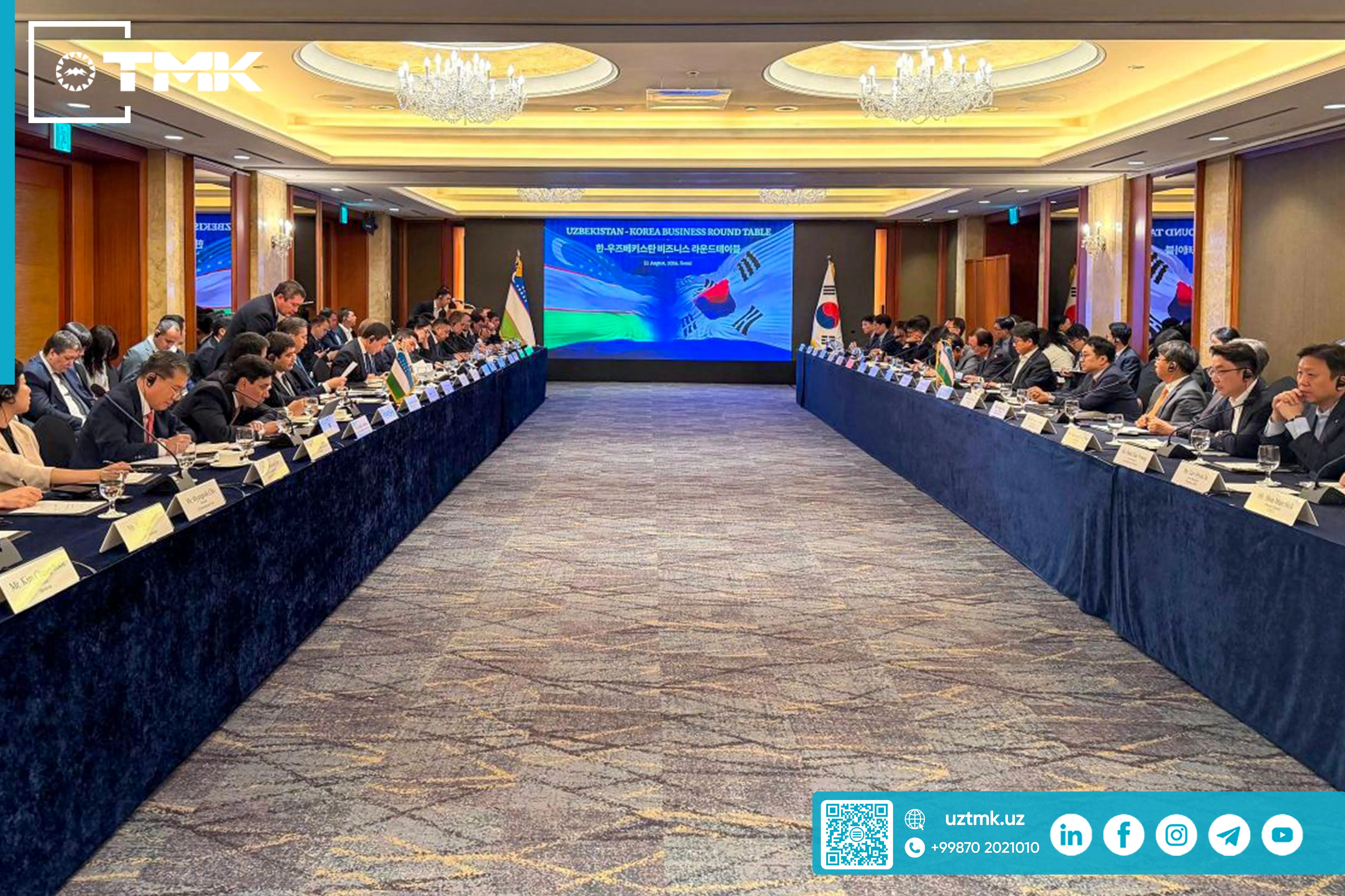 New Investment and Industrial Projects Between Uzbekistan and South Korea Discussed