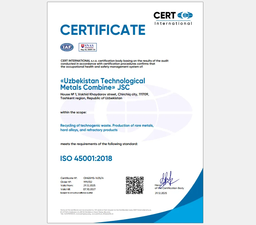 ISO 45001: 2028