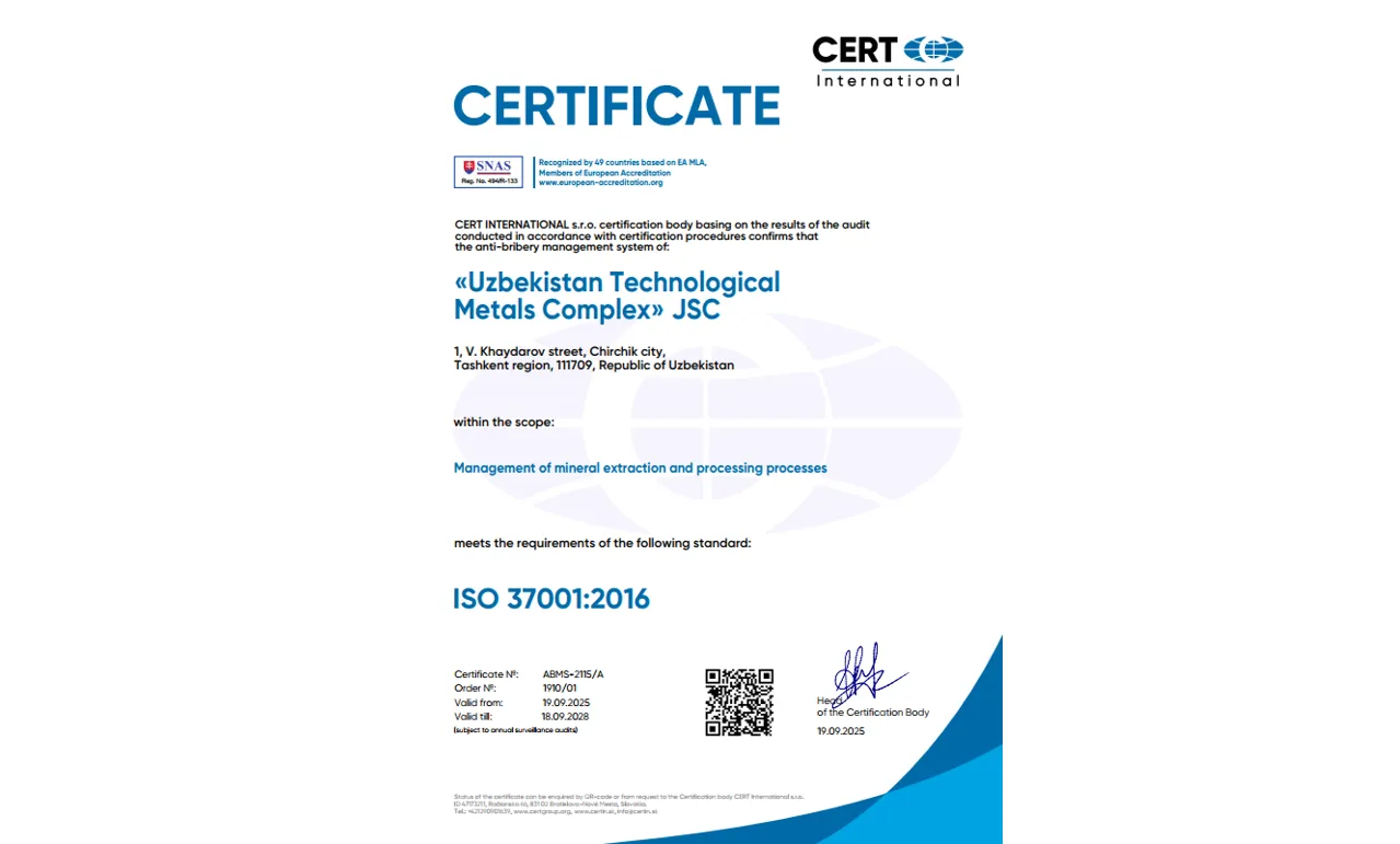 ISO 37001:2016 Anti-Corruption Management